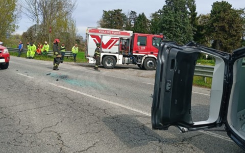 Incidente a Fara Olivana: doppia collisione crea disagi al traffico