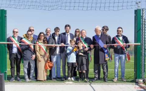 Inaugurato il nuovo campo sportivo a Cividate per i giovani