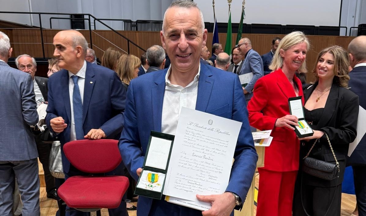 Lorenzo Prandini riceve la Stella al merito di Maestro del lavoro