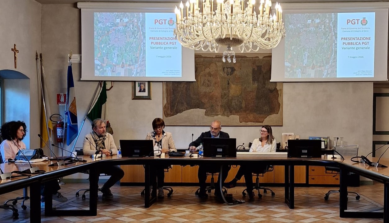 Presentata la nuova Variante Generale al PGT con un taglio del 50% del consumo di suolo