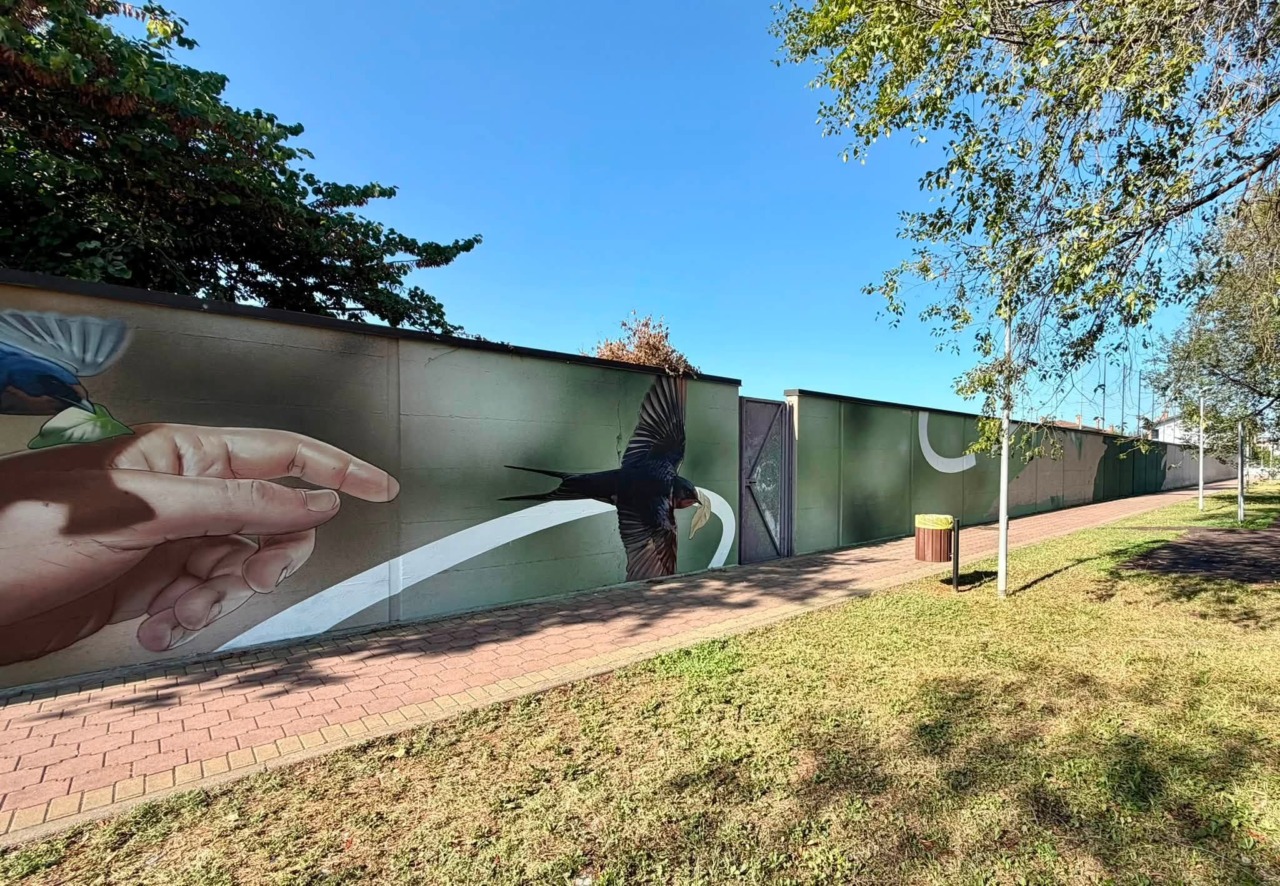Antegnate, un murale per onorare la memoria di quattro amici