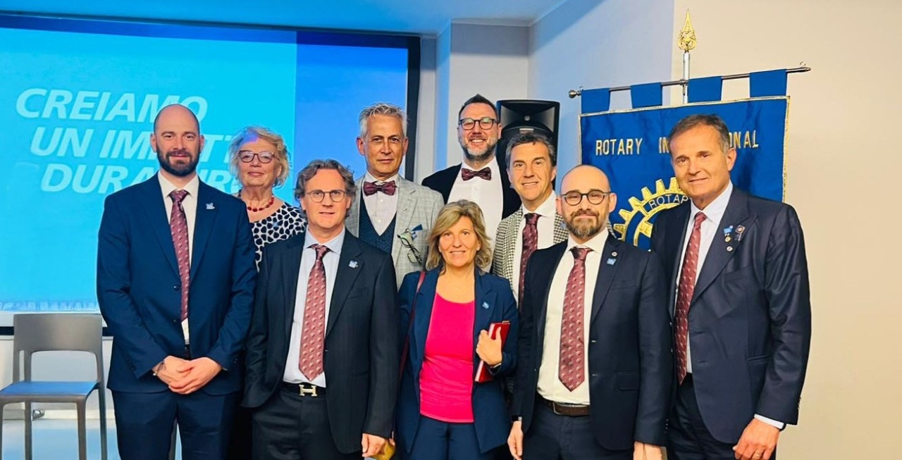 Iva Conti Schivardi assume la presidenza del Rotary Club Romano, Mirko Rossi assistente distrettuale