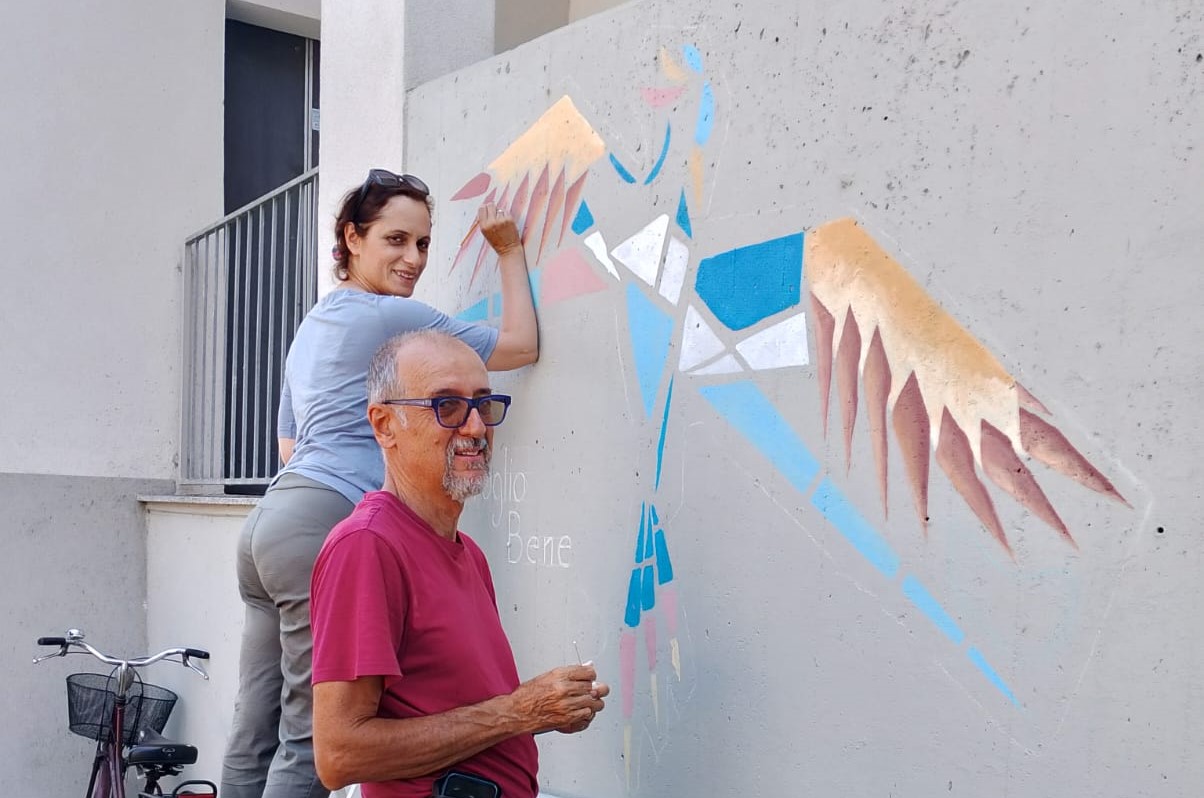 Un murale alla scuola primaria: un ponte tra Nord e Sud Italia